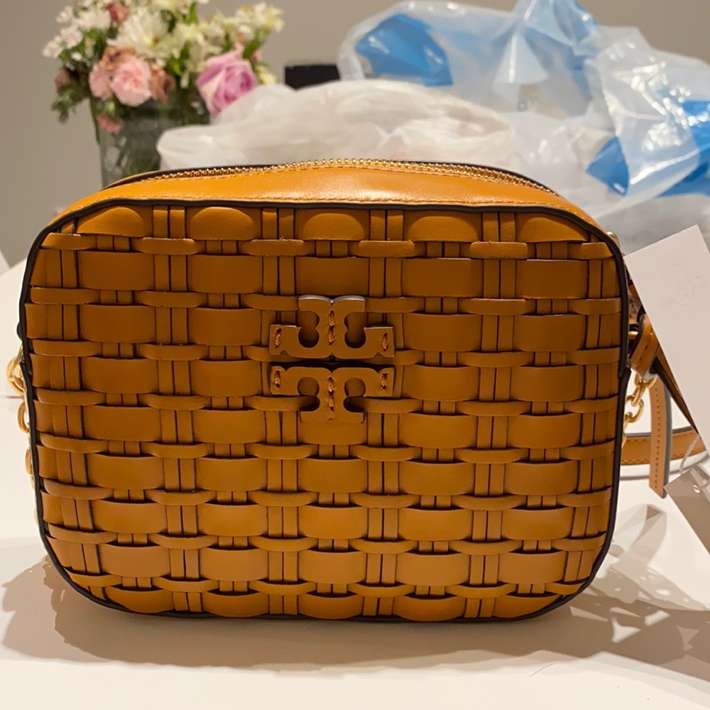 Tory Burch Woven Camera Bag